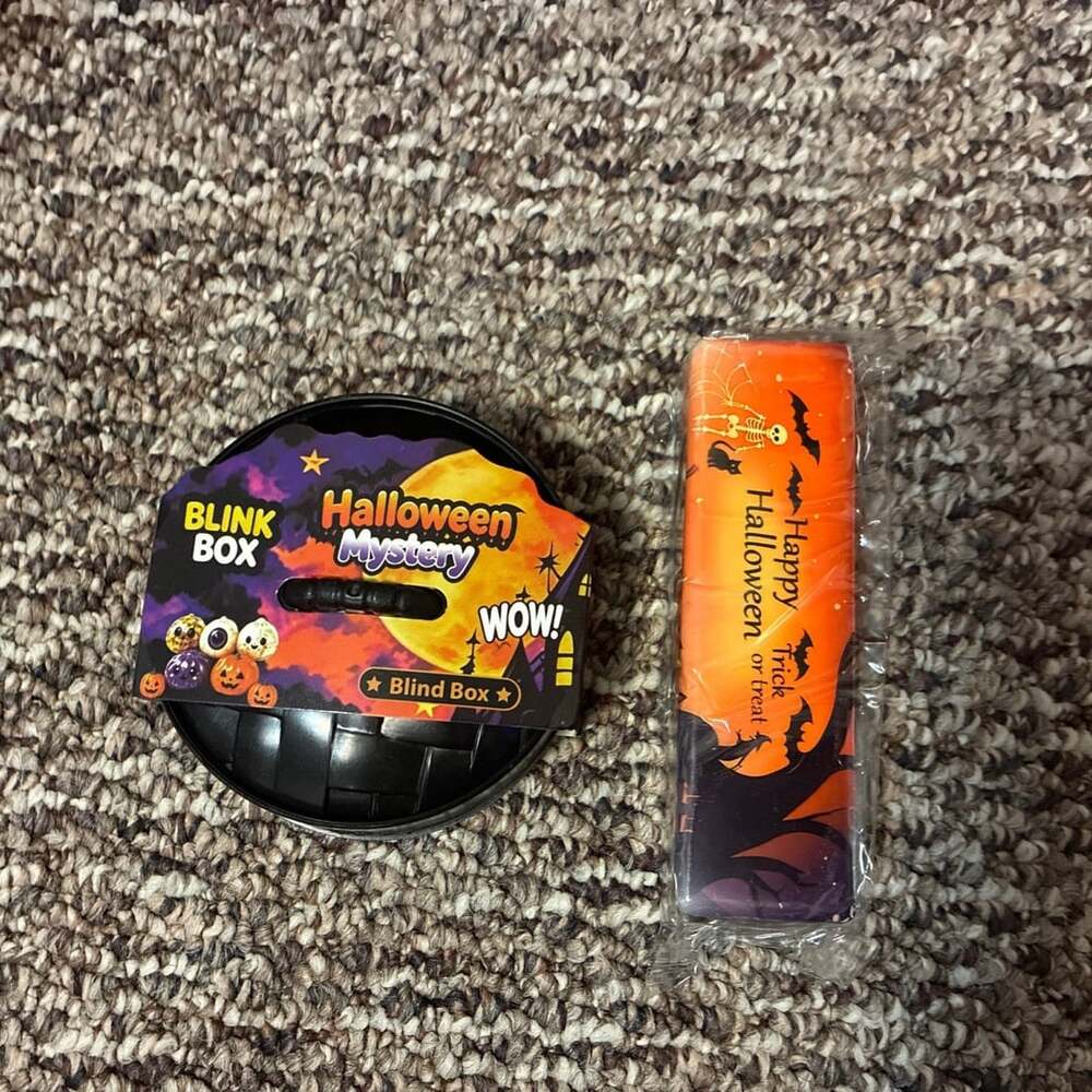 Lot of 2 halloween squishy toys new pumpkin butter and mystery dumpling blind